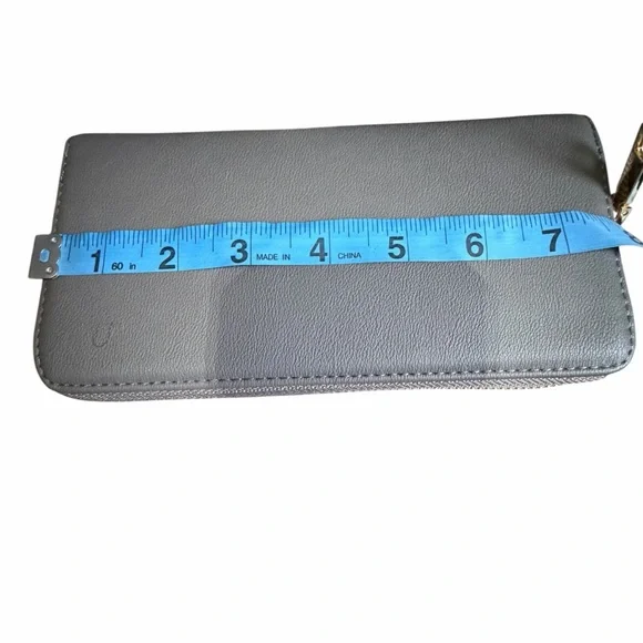 Elegant Gray Tote Bag with Wallet - Picture 15 of 15